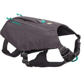 Шлея для собак RUFFWEAR Switchbak з кишенями, комфортна для прогулянок і подорожей, для малих порід, сірий граніт