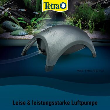 Tetra APS 300 тиха мембранна помпа для акваріумів 120-300 л, чорна
