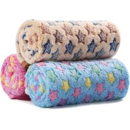 М'яка ковдра для собак та котів Demigeat, 3 шт. - тепла та зручна ковдра для лежанки, переноски, подорожей. Підходить для маленьких та середніх тварин.