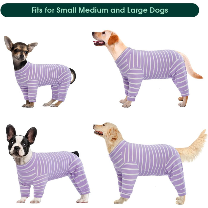 Корсет для собак після операції, після кастрації, для собак, для сук, піжама для собак малого та середнього розміру, фіолетовий, XL