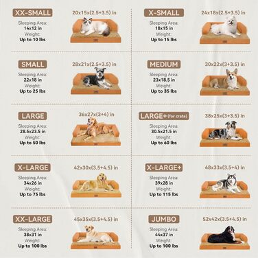 Ортопедичне ліжко для собак великих порід, XL, 91x69x18 см, знімний валик, миється, колір помаранчевий/червоний (Sunset Chevron)