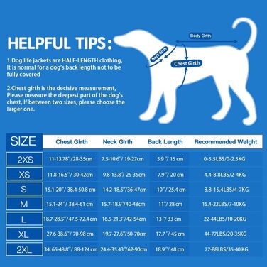 Жилет для плавання собак Doglay, світловідбиваючий, регульований, для малих, середніх та великих собак (M, Синій)