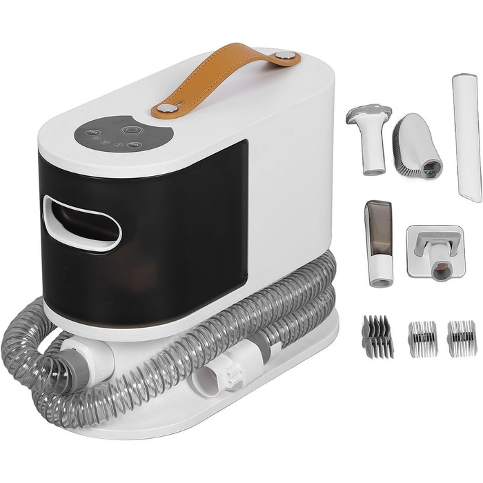 aqxreight Пылесос для шерсти собак 2L, набор для ухода за питомцем с машинкой для стрижки. Легко собирает шерсть. Тихий пылесос для стрижки густой шерсти.