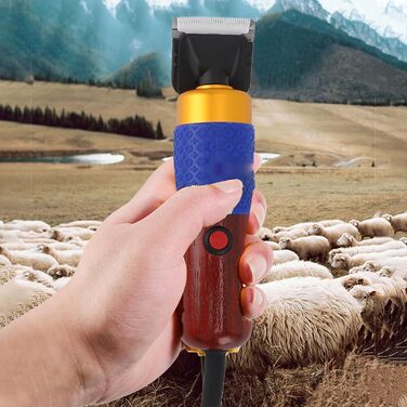 Машина для грумінгу собак з товстим хутром, безшумна, акумуляторна, вологостійка, з нержавіючою сталлю, для домашніх тварин, з EU-штекером