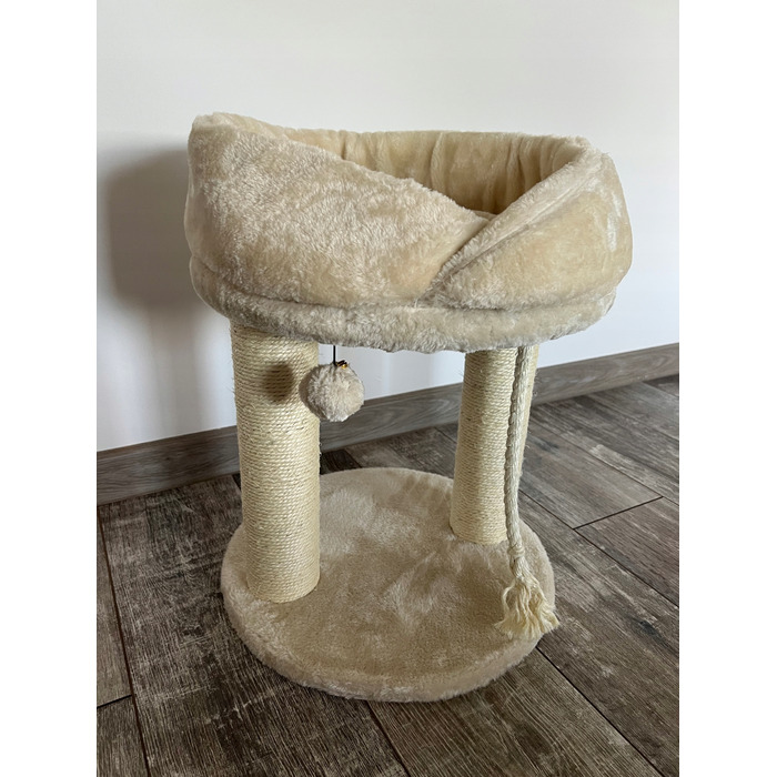 Низький кігтеточка-ліжечко Costway для котів до 60 см