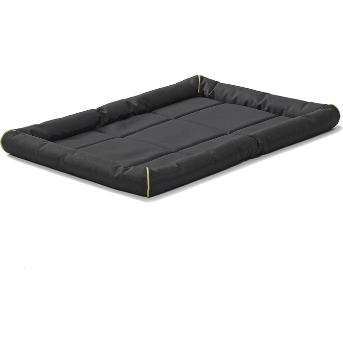 Ківш для собак Midwest Homes for Pets QuietTime MAXX розмір M/L, чорний, міцний, водо- та запахонезахисний, з м'яким бортиком, антиковзаюча підставка, для кліток 91 см (120 x 9 x 75 см)