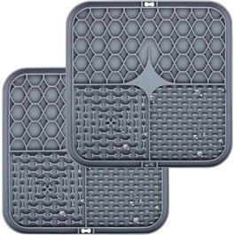 Набори килимків протиковзаючих для собак та котів Valle Verde - 2 шт. - 20 x 20 см - для повільного годування та зменшення стресу