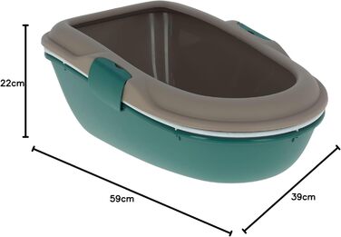 Лоток для котів Stefanplast Furba з ситом для очищення, 59x39x22 см