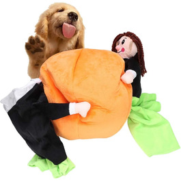 Костюм для собак Pssopp: кумедний 3D костюм на Хелловін з бавовни для собак та котів (S)
