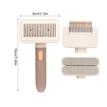 Розпушувач для шерсті тварин, щітка для грумінгу котів та собак | Багатофункціональна щітка для вичісування шерсті | Портативний аксесуар для догляду за тваринами