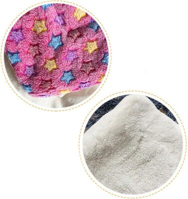 Практична килимок для домашніх тварин на літо - ковдра для собак та котів, 74x100 см, рожевий зірка