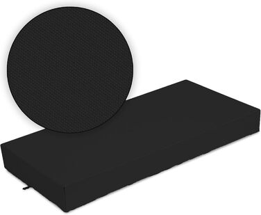 Килимок для собак SuperKissen24: лежанка, матрац для тварин, 120x80 см, чорний, водовідштовхуючий, миючий