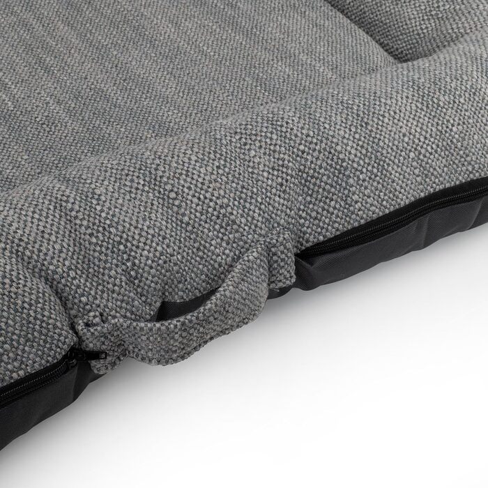 Водонепроникне лежанка для собак, килимок з кодури | Внутрішнє та зовнішнє використання, для маленьких собак | Сірий колір, розмір S: 70 x 50 см