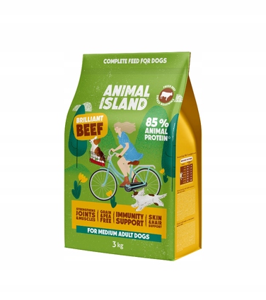 Сухий корм для собак Animal Island Brilliant Beef з яловичиною, 3 кг