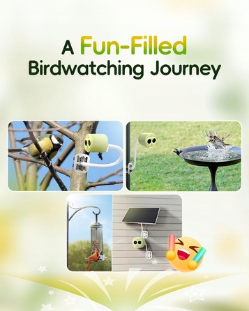 Інтелектуальна годівниця для птахів HIBIRD 4K HD з сонячною панеллю, WiFi-камерою та 6-кратним зумом та ШІ