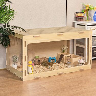 Клітка для хом'яків, морських свинок та шиншил, з відкривною кришкою та вентиляційними отворами