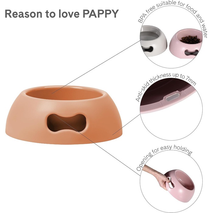 Миска для собак UNITED PETS Pappy, екологічна, виготовлена в Італії, 1.1 л, зелена, для середніх собак