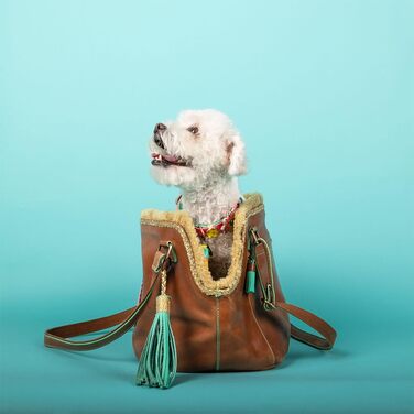 Сумка-переноска для собак Bonita, коричнева, універсальний розмір 45x30x27 см