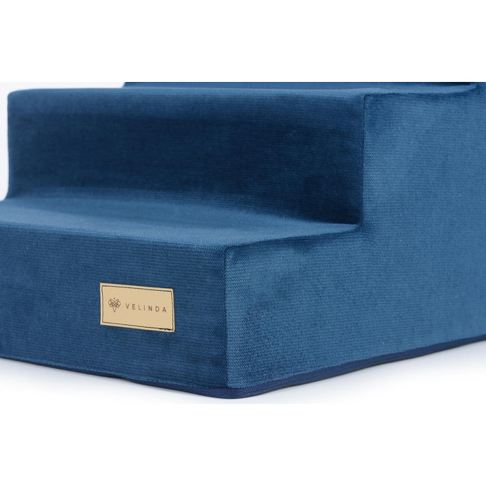 Сходинка для собак Velinda з 4 сходинками, також підходить для котів. Допомагає домашнім тваринам легко підніматися. Матеріал: піна. Колір: темно-синій