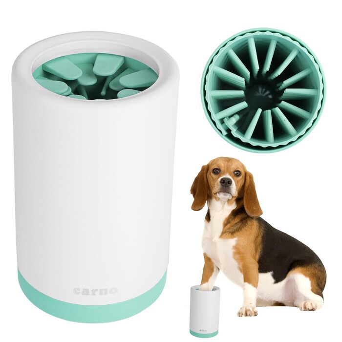 Лявочка для миття лап собак, очищувач лап для собак, видаляє бруд і сміття з лап, м'який очищувач для лап собак великих і малих порід, щітка для очищення лап собак 14,9 * 9,6 см, очищувач лап для собак