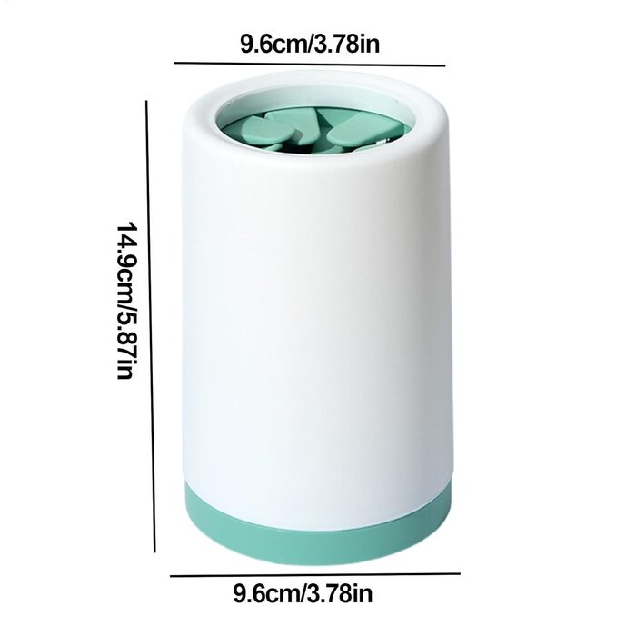 Машина для миття лап собак | Пристрій для чищення лап | Щітка для собак | Зелений, великий