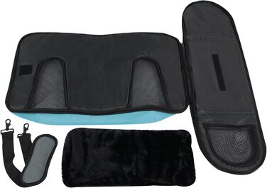 EliteField М'яка переноска для домашніх тварин, авіаперевезення, 50,8×27,9×27,9 см, нейлон, небо-блакитна з сірою, різні розміри та кольори