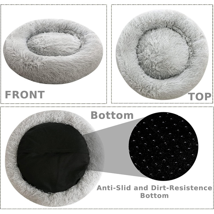 Кругле ліжко для собак 