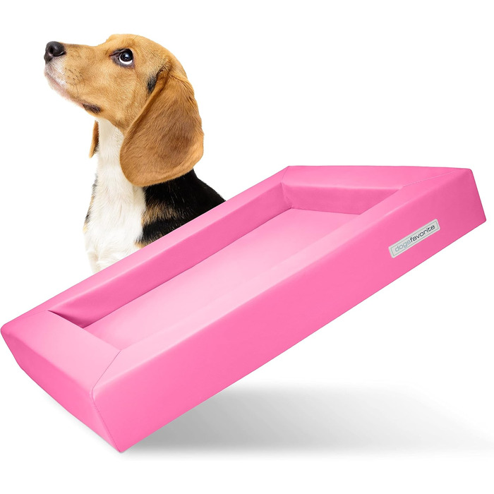 Крісло-ліжко для собак, миюче, преміум-якість, для комфортного відпочинку, розмір M 90 x 70 см, білий колір. Також доступні: L 110 x 90 см, рожевий