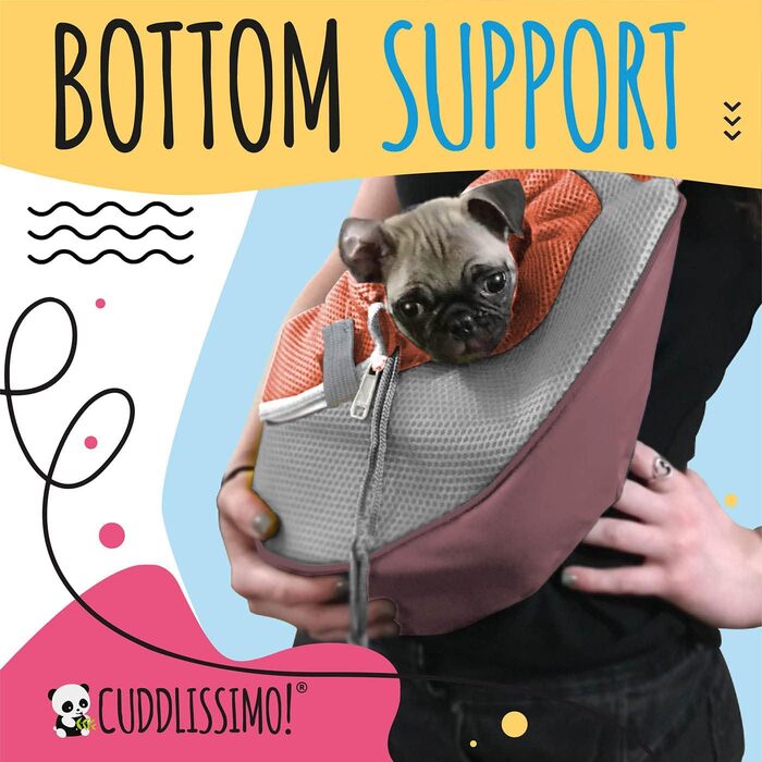 Сумка-переноска для тварин, м'яка, рожева/коричнева, до 4,5 кг (для собак, кошенят, Yorkie, Malteser, Chihuahua)