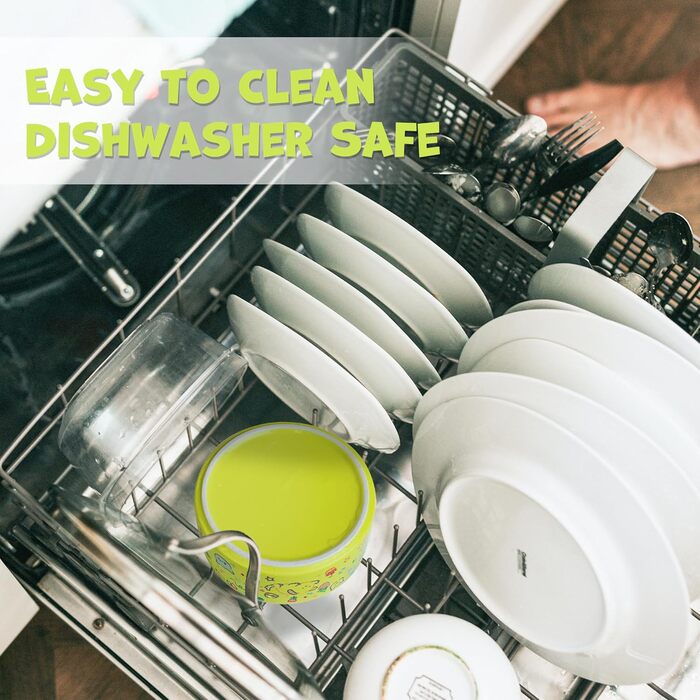 Набір мисок для собак та котів YOBRO (2 шт.), жовто-білі, 482 мл, 13 см, антиковзні, для води та корму