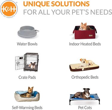 Підвищене собаче ліжко K&H Pet Products для вулиці, дитяче ліжко, гамак для великих собак, сірий/чорний, з металевим каркасом, складна конструкція