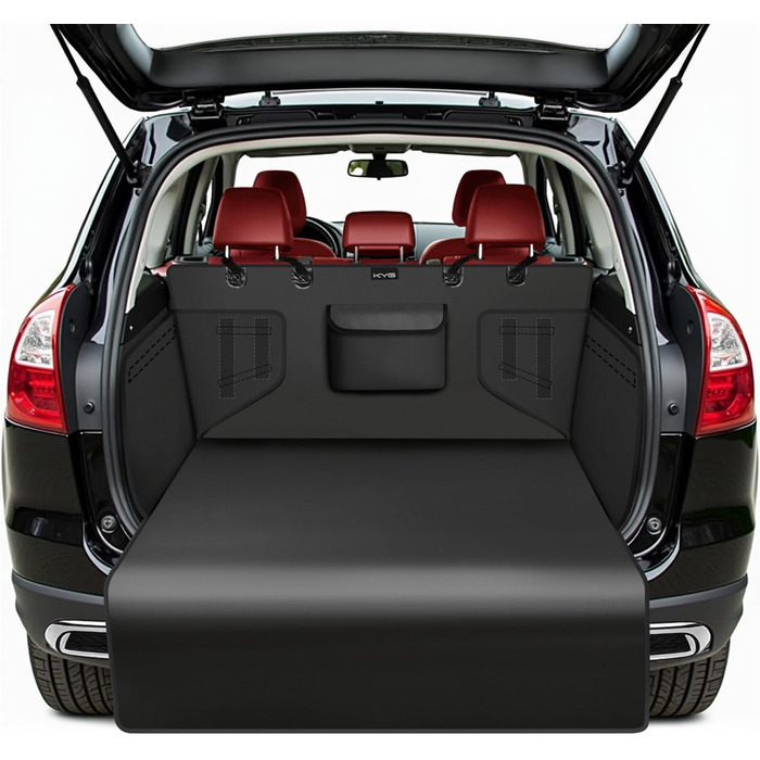 Захист для багажника автомобіля від бруду та подряпин для собак KYG - універсальний, водовідштовхуючий, стійкий до зношування, з боковими захистами, легко миється, чорний, 185x105x38 см