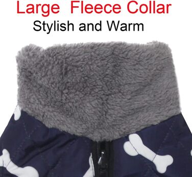 Теплий водонепроникний зимовий накидка для собак, блакитний, розмір S - JoyDaog