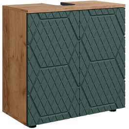 Тумба під умивальник Vicco Irma, золота дубова/антрацит, 60x59 см