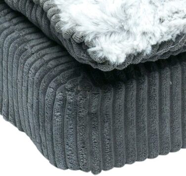 Крісло-ліжко для собак Petface Ultimate Luxury з memory foam, сірого кольору, XL, 120 x 90 x 15 см, машинне прання