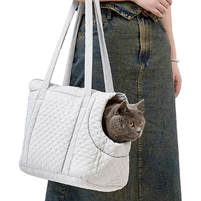 Сумка-переноска для собак і котів, бавовна, легка зимова переноска, портативна для цуценят і кошенят