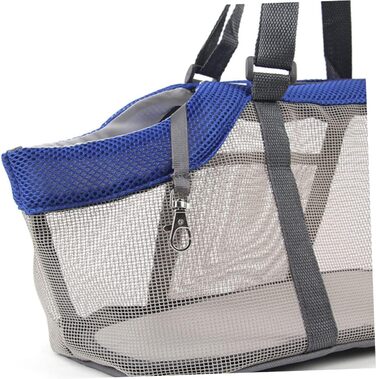 Сумка-переноска для собак Milisten з нейлону та сітки, легка та дихаюча, для активного відпочинку, подорожей та прогулянок з маленькими собаками та котами (блакитна)
