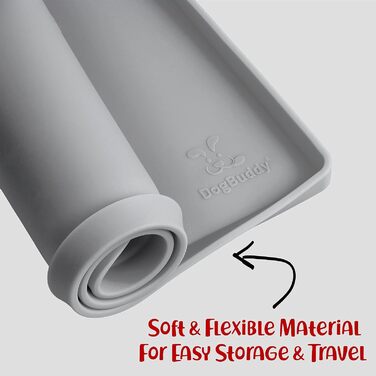 Підкладка під миску для собак DogBuddy, водовідштовхувальна, силіконова, з високими бортиками (48 x 30,5 см)