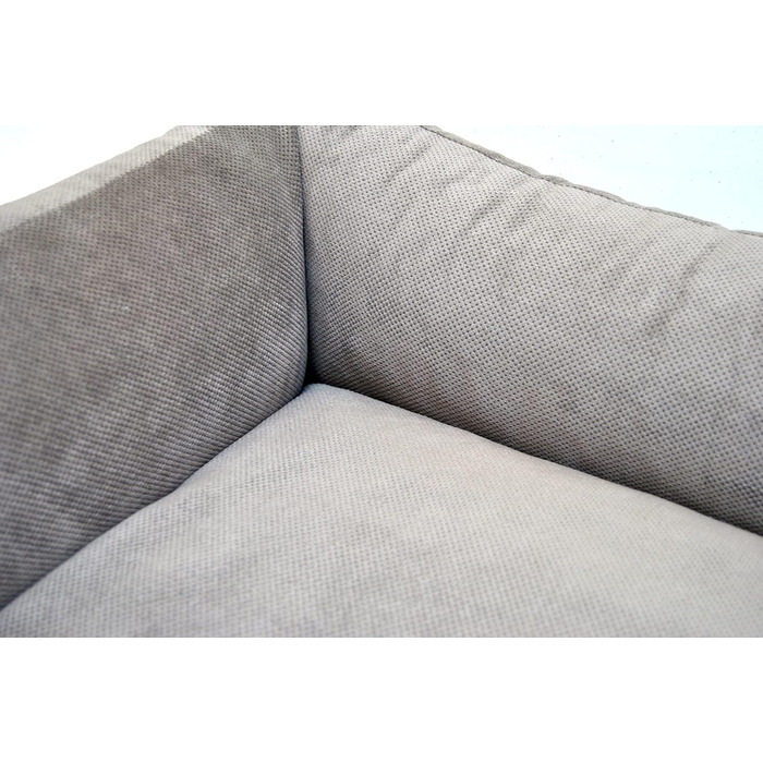 Лебон - ліжко для собак Гордон - Бежево-коричневе, м'яке, з товстою лежанкою, 3 розміри, можна прати (M)