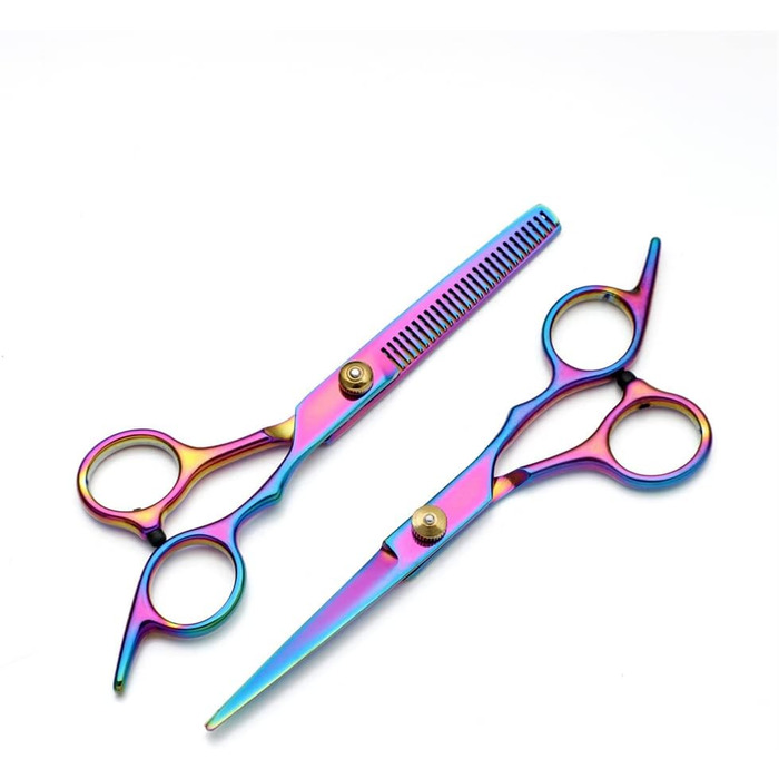 Набір професійних ножиць для грумінгу собак та котів: ножиці для вирівнювання, ножиці з прямим лезом, гребінець для догляду за шерстю