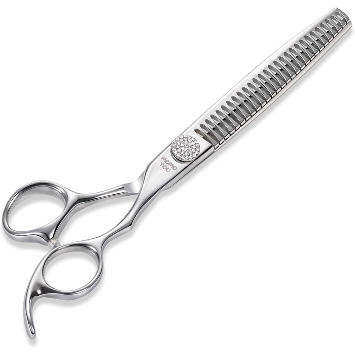 Професійна ножиця для грумінгу собак Chunker з імітацією діаманта, 440C сталь, відполірована, для домашнього використання та професійного грумінгу, 19.1 см