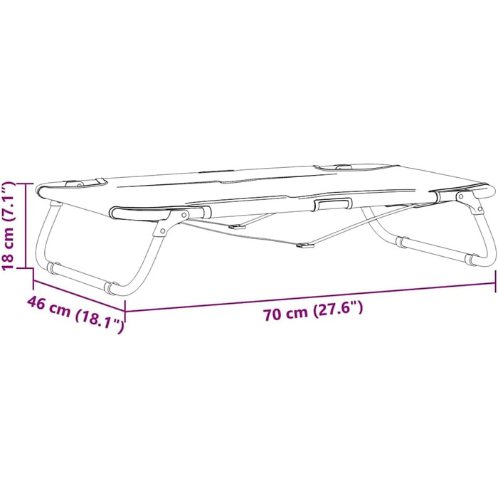 Складане ліжко для собак середніх порід від vidaXL – метал та тканина | Зручне підняте ліжко для дому та вулиці, довговічні меблі для тварин, сучасний дизайн (70 x 46 x 18 см, світло-сірий)