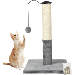 Дряпка для котів Happi N Pets 55,9 см, з сизалю та килимка, стійка когтеточка з іграшками для домашніх котів і кошенят