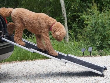 Телескопічний пандус для собак Kleinmetall DOGWALK3, довжина 73-163 см