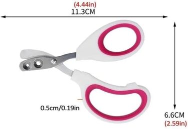 Набір для стрижки кігтів котам та дрібним тваринам (4 шт.) з захистом, подвійний отвір, для котів, кошенят, собак