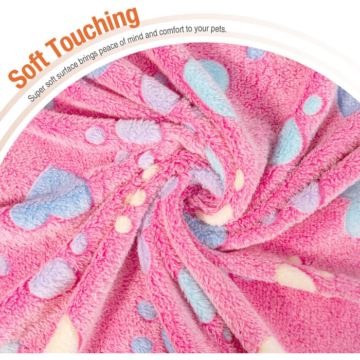 М'яка ковдра для домашніх тварин: для собак, котів, цуценят та кошенят. Велика, у формі серця