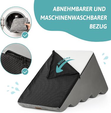 Сходинки для собак COZY KISS: зручні та міцні для малих собак, сірі (83x50x57 см)