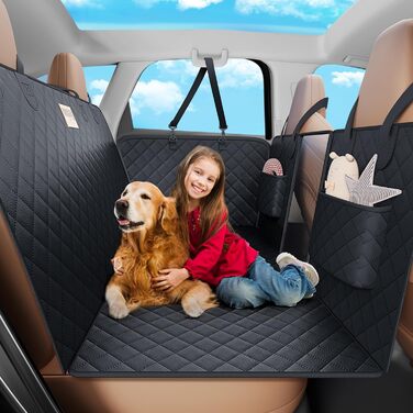 Чохол на автокрісло для собак, водовідштовхувальний, 180 кг, жорстка підкладка, зносостійкий, стійкий до подряпин, антиковзаючий, довговічний, м'яка товста шкіра, підходить для авто, SUV та вантажівок