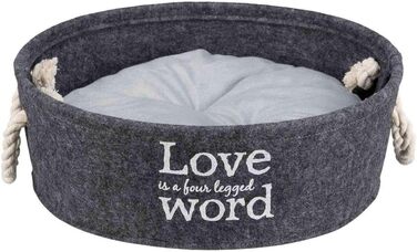 Корзина для домашніх тварин Trixie Lian, діаметр 45 см, антрацит