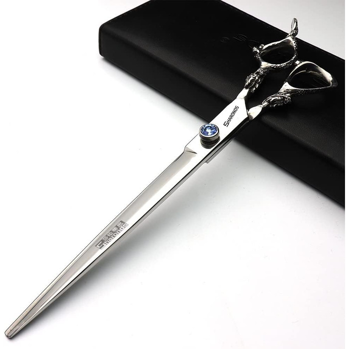 Японські професійні ножиці для волосся 9 дюймів (440C, з драконячим руків'ям, золоті)